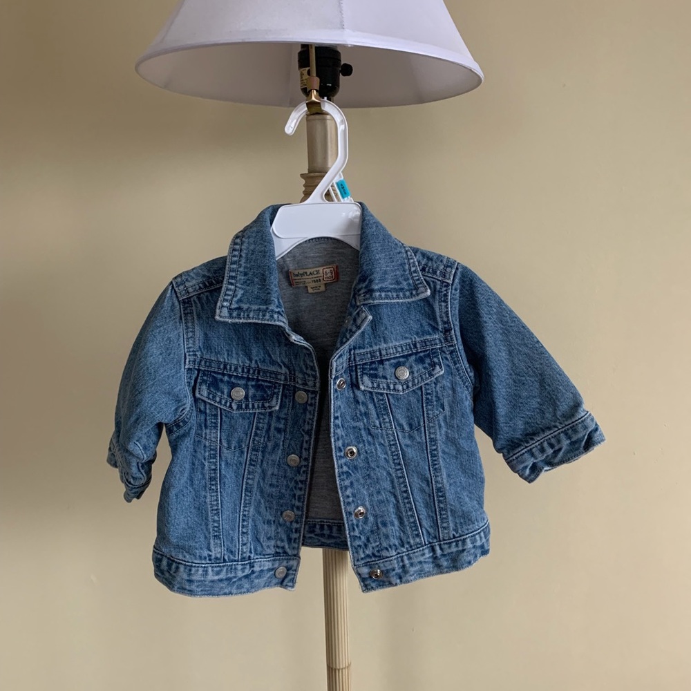 Vintage Size 6-9 Months Baby Place Classic Blue Jean Jacket